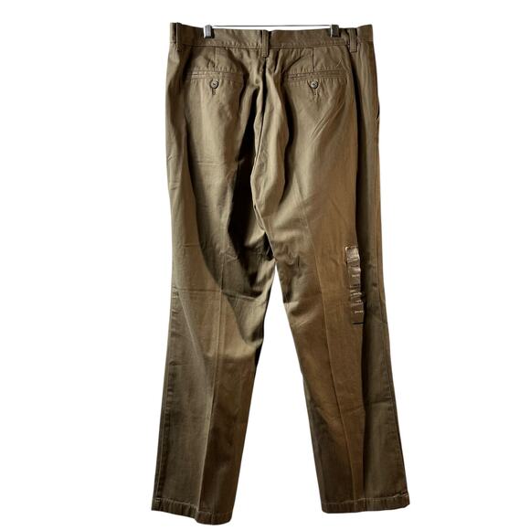 Nautica NWOT Khaki Classic Fit Pants Slacks Flat Front 34 x 32 (2937) - Picture 3 of 4